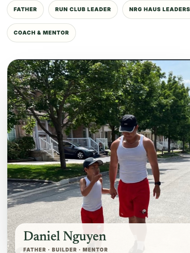 Static preview of Daniel N.'s Trust Page