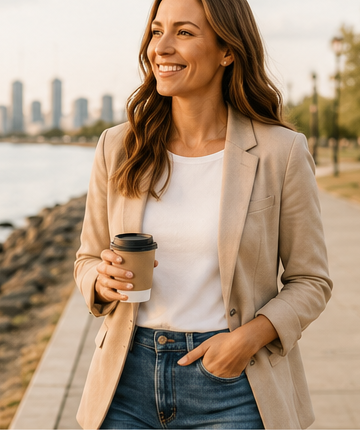 Sarah Thompson by the South Etobicoke waterfront